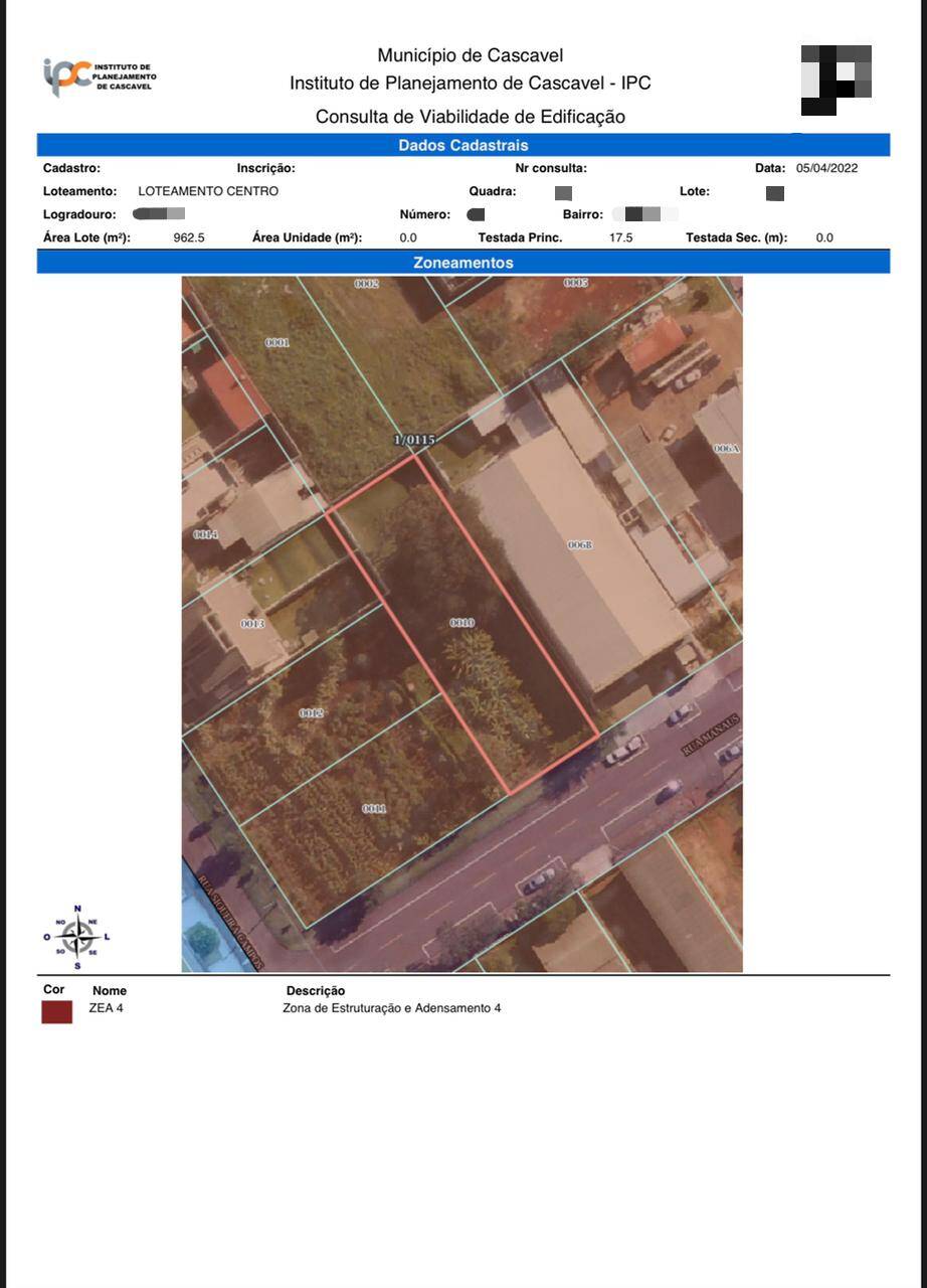 #114 - Terreno para Venda em Cascavel - PR