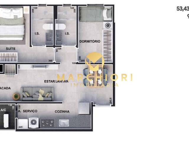 #558 - Apartamento para Venda em Cascavel - PR - 2